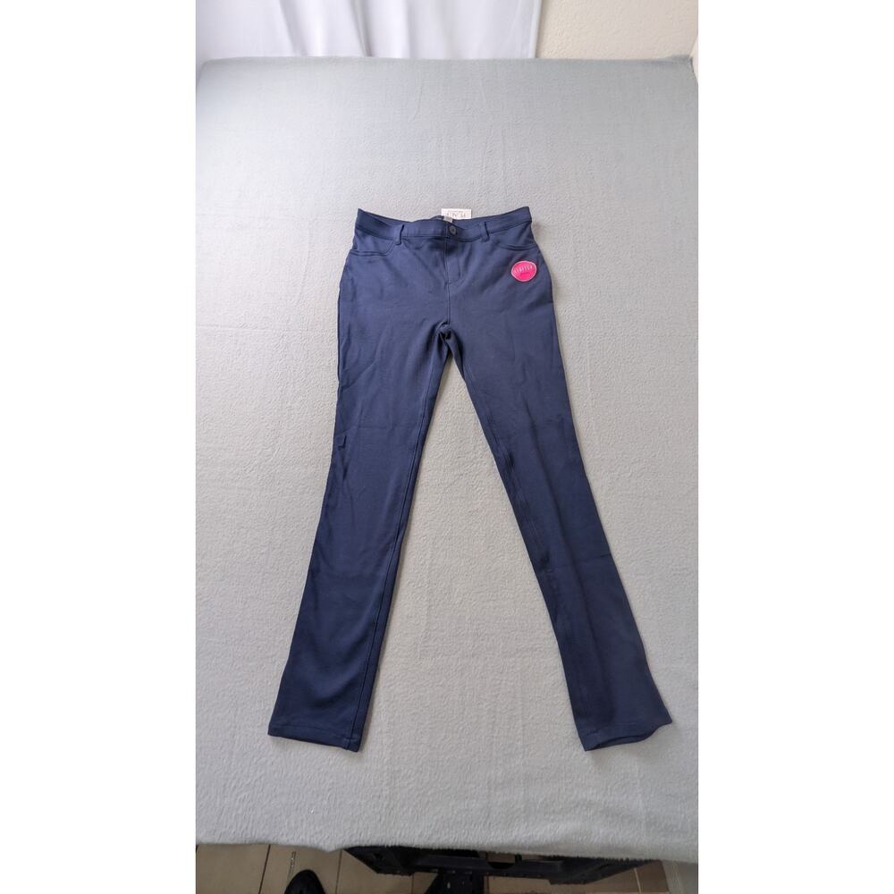 The Children's Place Girls Tidal Blue Ponte Knit Stretch Pants Size 14 Plus